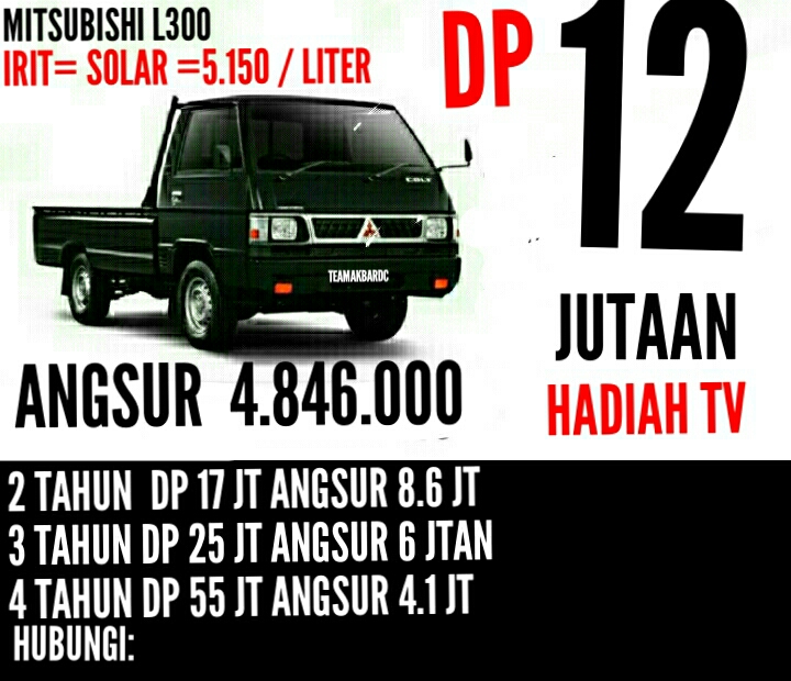 Promo Mitsubishi L300 Dp 12 Juta